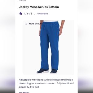 Men's medium Jockey scrubs bottom 7 pocket